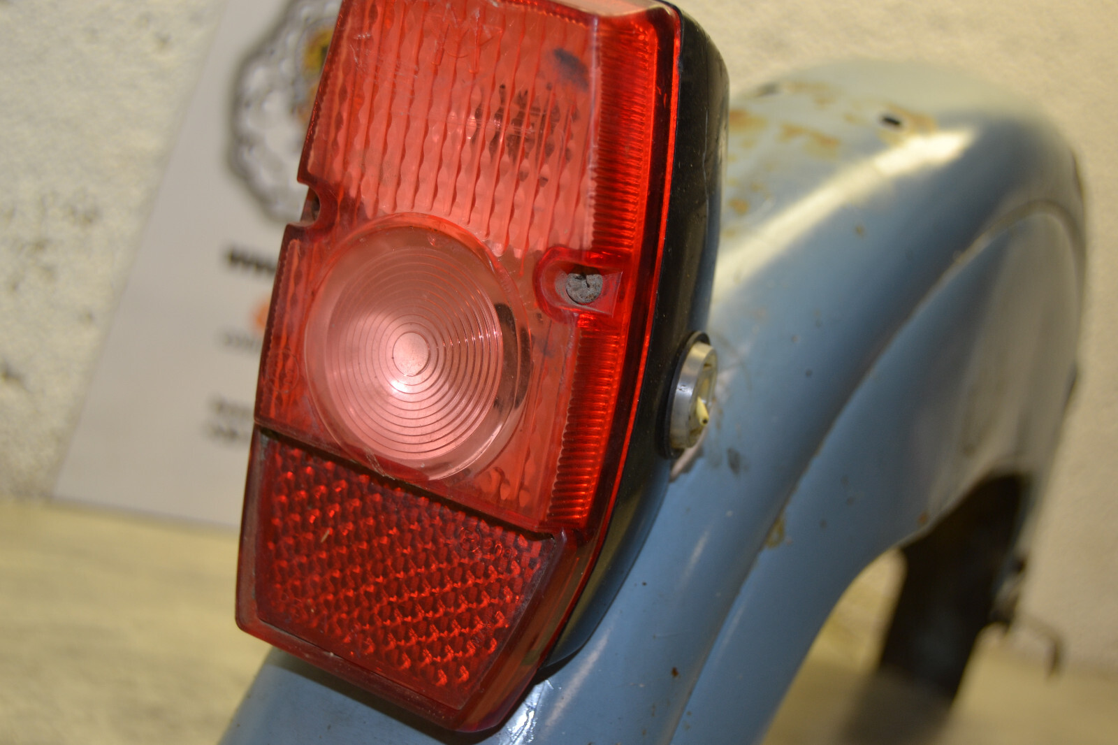 Garde boue arrière Mobylette Motobécane Motobecane AV88 Bleu youngtimer – Image 13