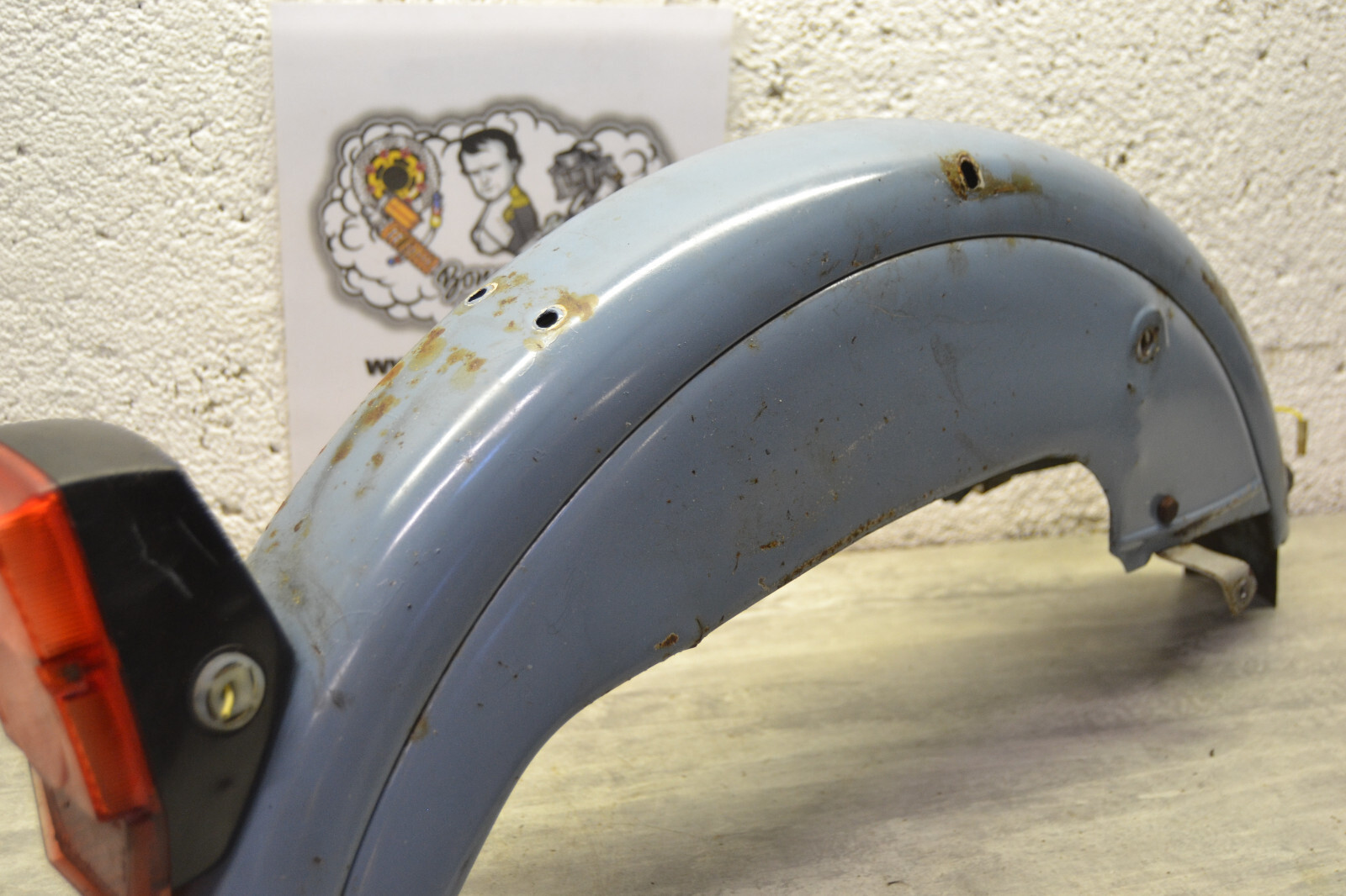 Garde boue arrière Mobylette Motobécane Motobecane AV88 Bleu youngtimer – Image 8