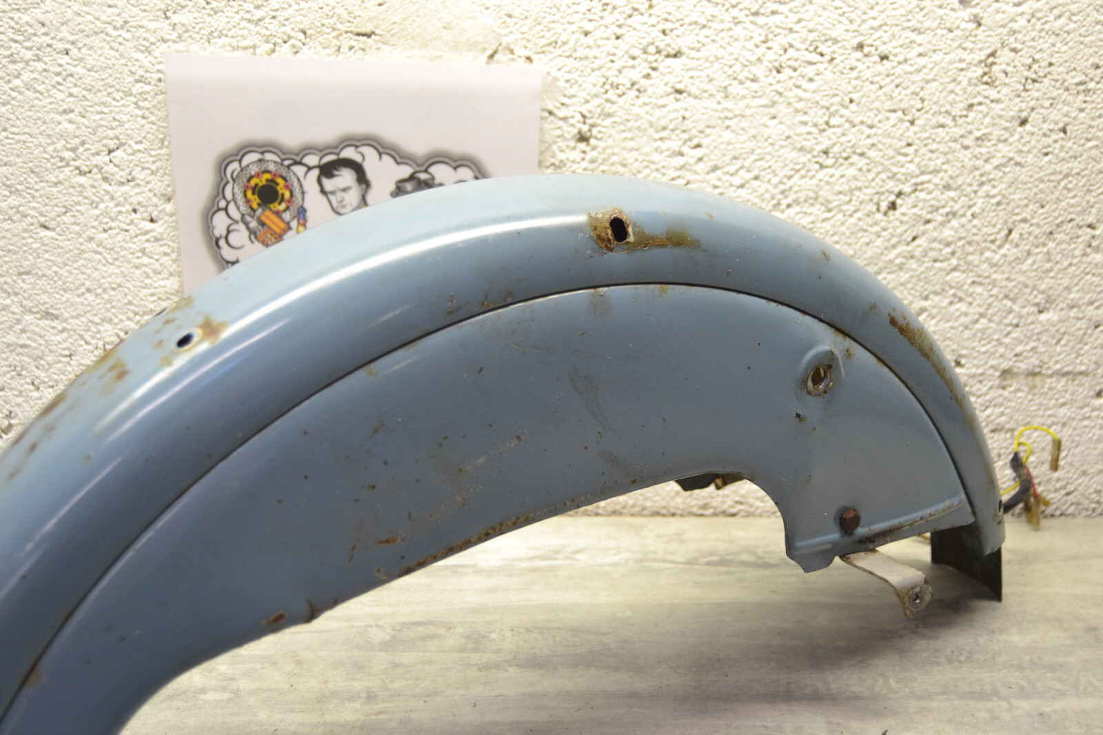 Garde boue arrière Mobylette Motobécane Motobecane AV88 Bleu youngtimer – Image 9