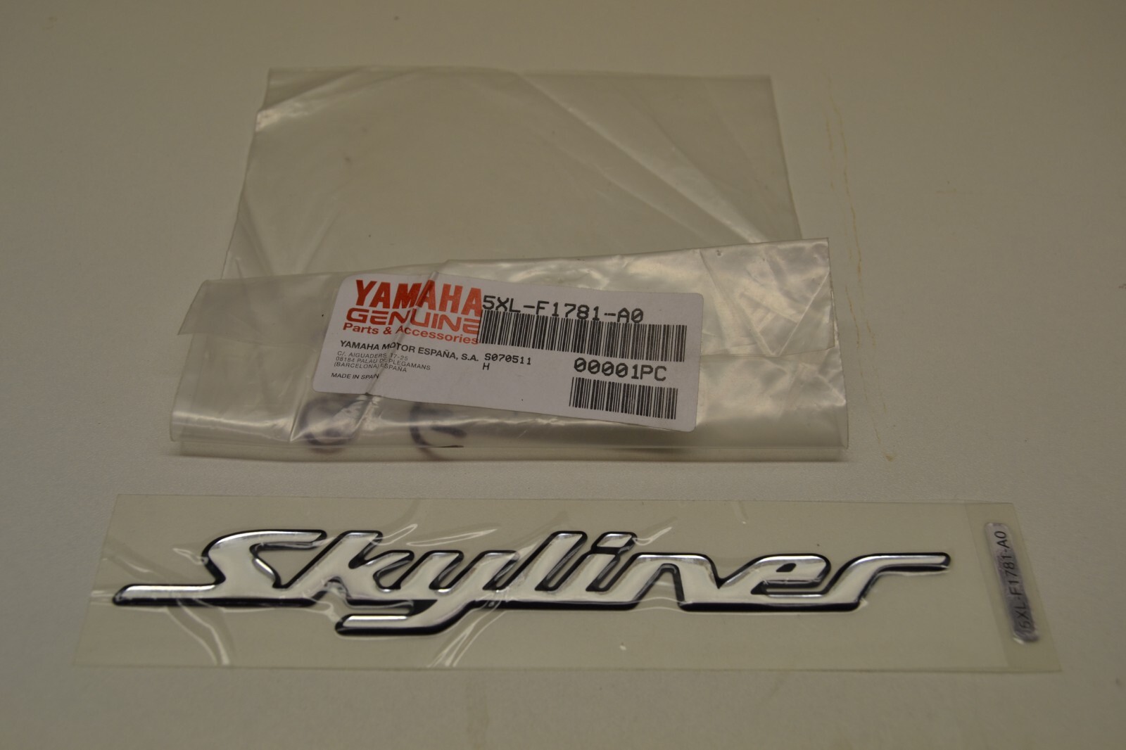 Sticker déco arrière MBK Skyliner 125 180 2004 5XLF1781AQ