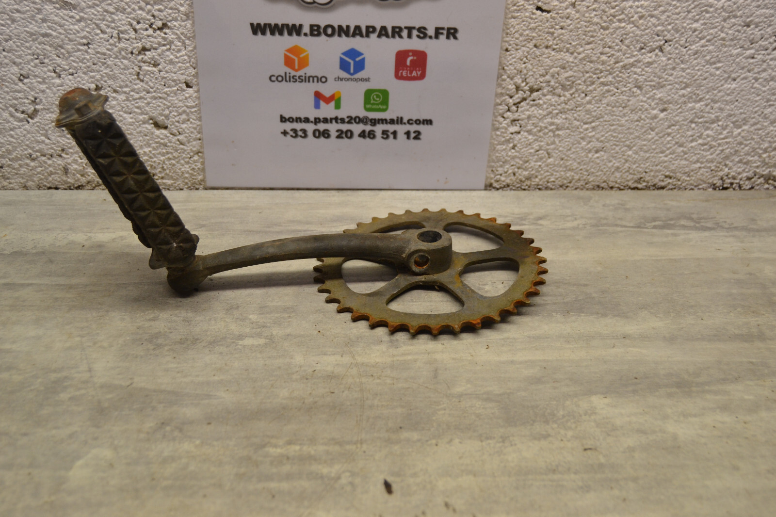 Pédale droite pignon couronne Honda P50 1967 right pedal assy