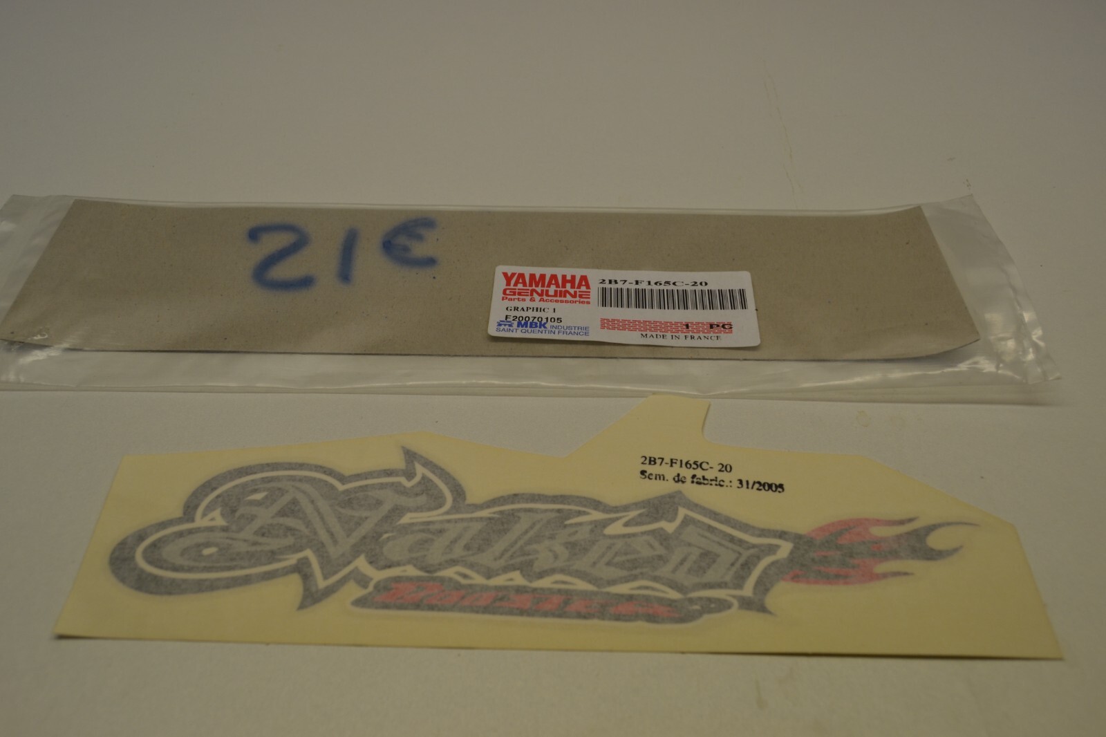 Sticker déco carénage avant MBK Booster naked 50 2B7F165C20