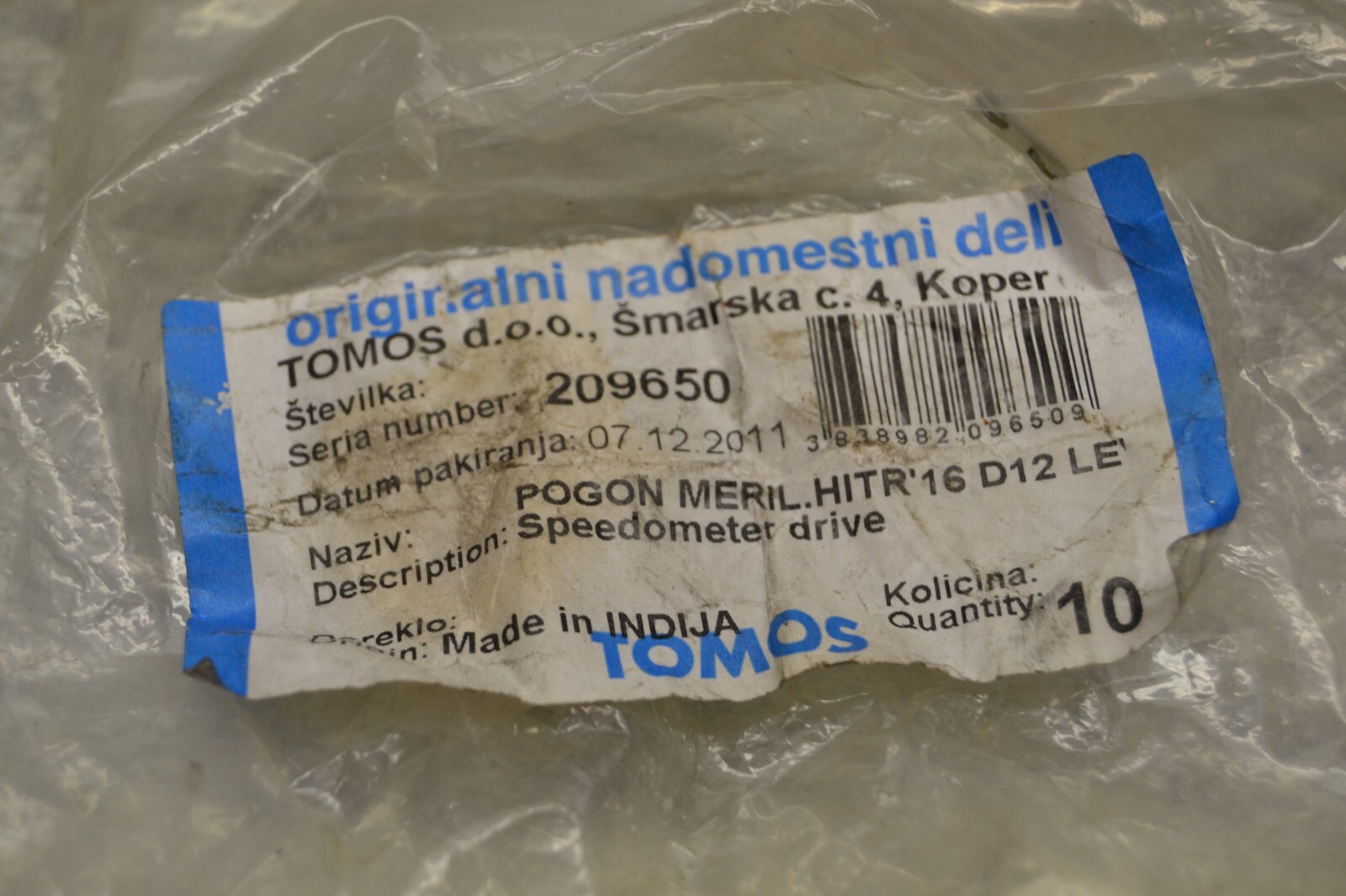 Entraineur de compteur Tomos A3 A35 209650 – Image 6