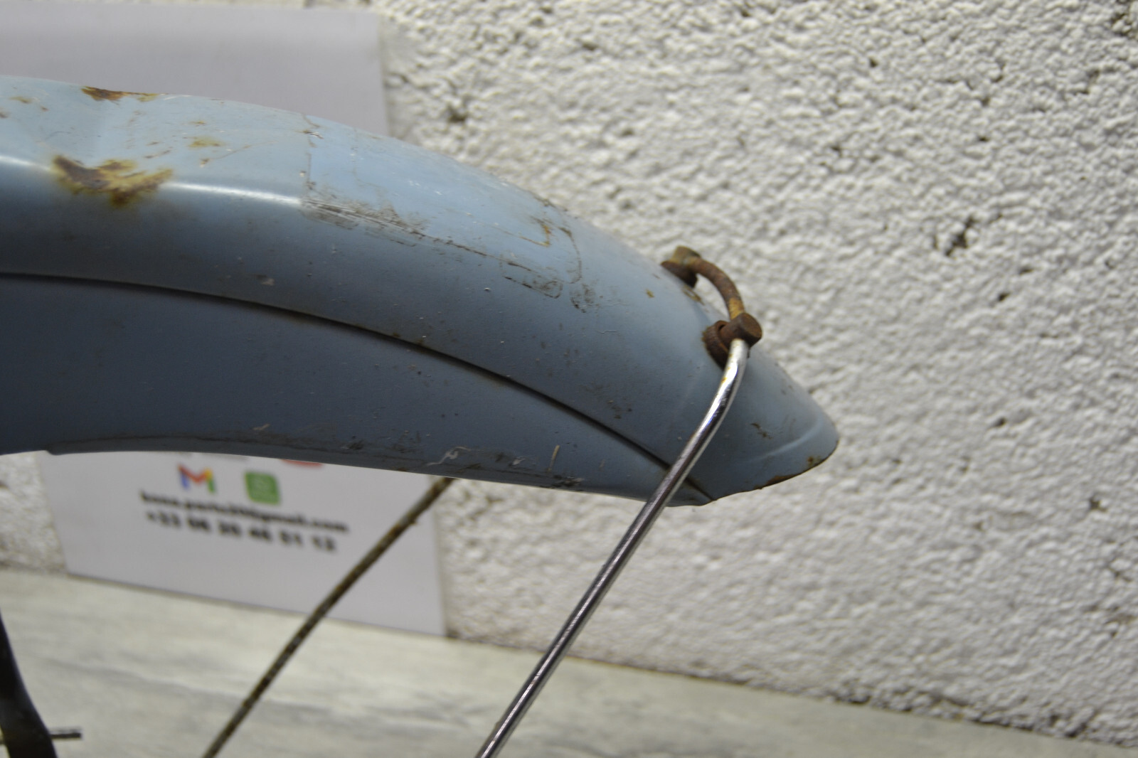 Garde boue avant Mobylette Motobécane Motobecane AV88 Bleu youngtimer – Image 11