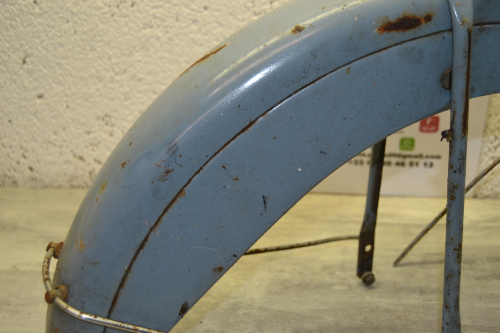 Garde boue avant Mobylette Motobécane Motobecane AV88 Bleu youngtimer – Image 12