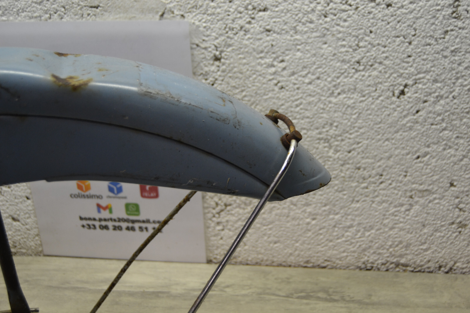 Garde boue avant Mobylette Motobécane Motobecane AV88 Bleu youngtimer – Image 14