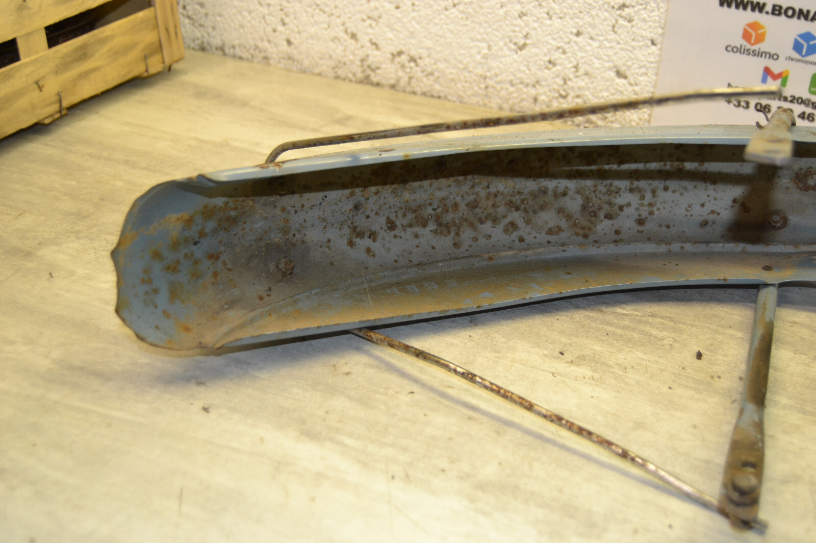 Garde boue avant Mobylette Motobécane Motobecane AV88 Bleu youngtimer – Image 15