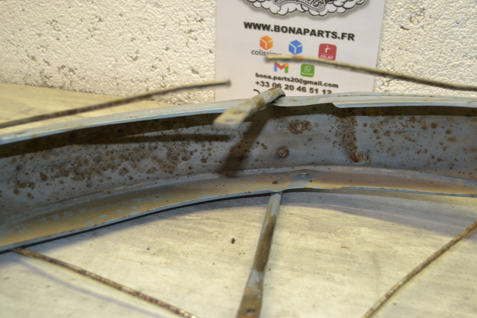 Garde boue avant Mobylette Motobécane Motobecane AV88 Bleu youngtimer – Image 16