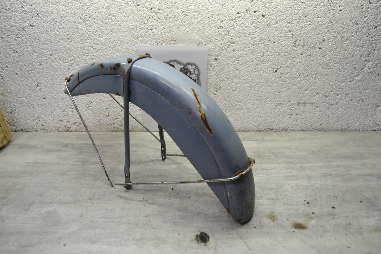 Garde boue avant Mobylette Motobécane Motobecane AV88 Bleu youngtimer – Image 3