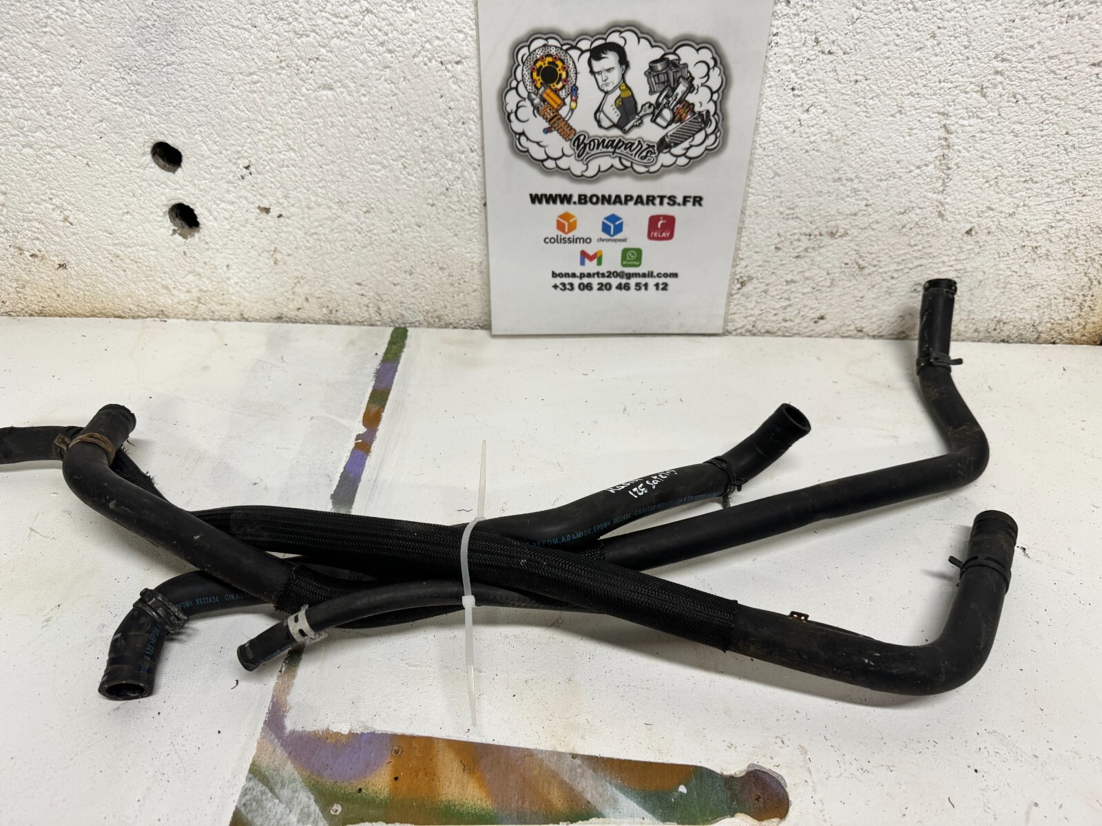 Lot durites radiateur Peugeot 125 Satelis K15 2006-09