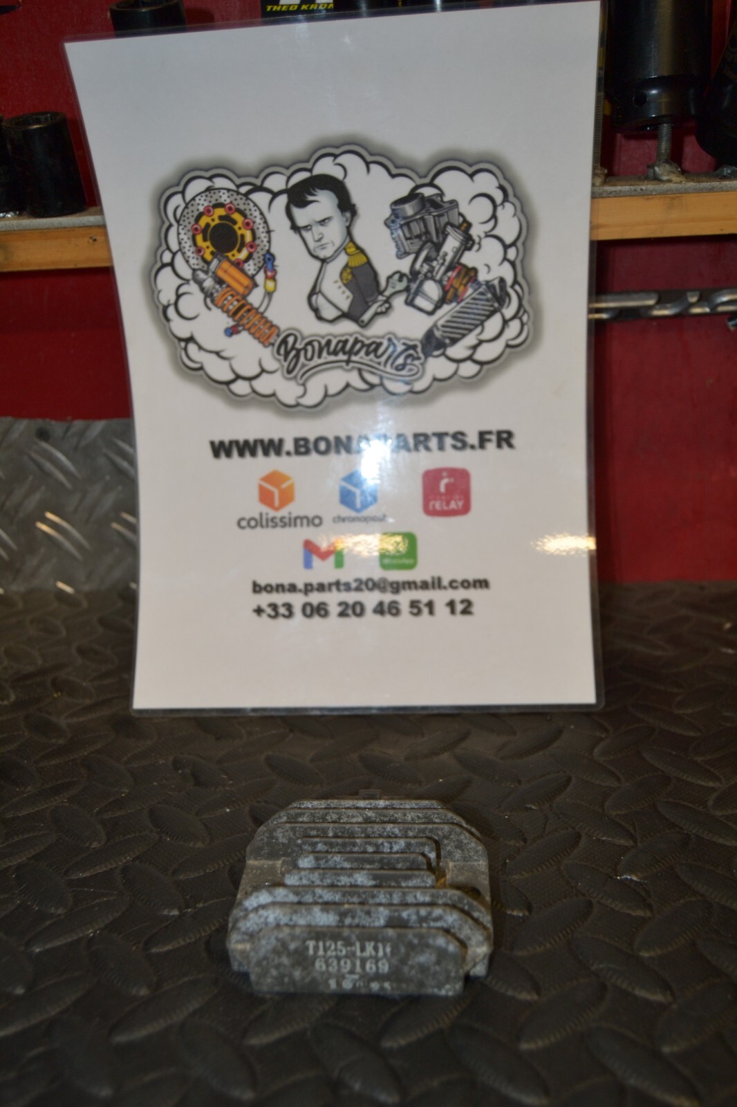 Support régulateur de tension redresseur Piaggio Vespa LX 125 – Image 3