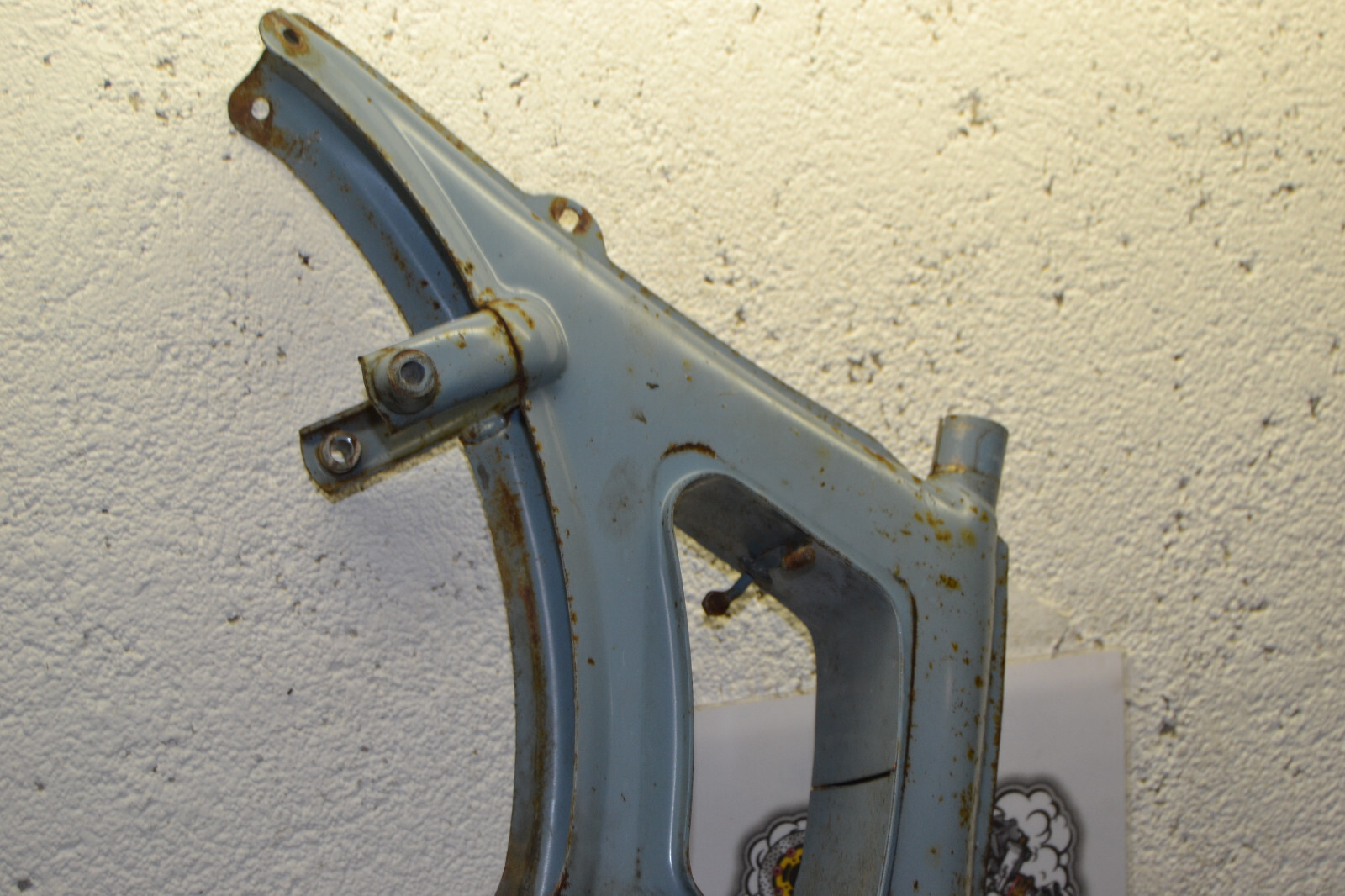 Cadre Mobylette Motobécane Motobecane AV88 bleu youngtimer frame telaio – Image 12