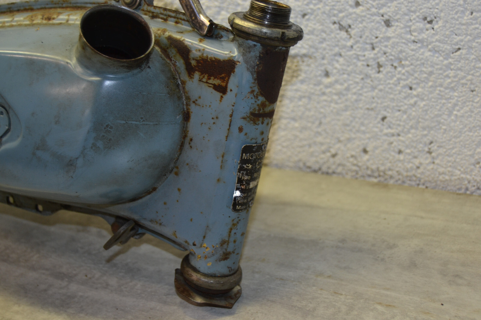 Cadre Mobylette Motobécane Motobecane AV88 bleu youngtimer frame telaio – Image 16