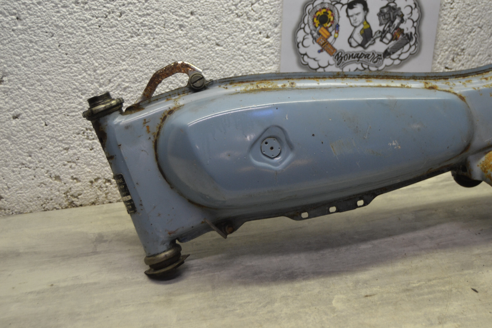 Cadre Mobylette Motobécane Motobecane AV88 bleu youngtimer frame telaio – Image 3