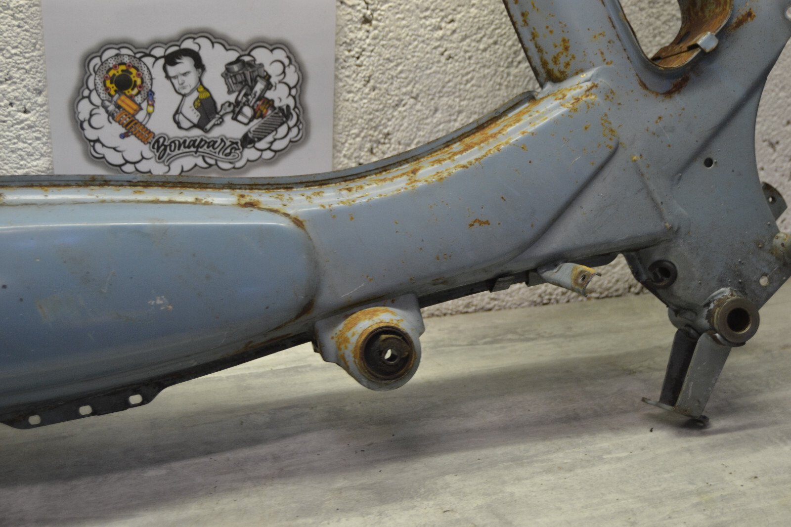 Cadre Mobylette Motobécane Motobecane AV88 bleu youngtimer frame telaio – Image 4