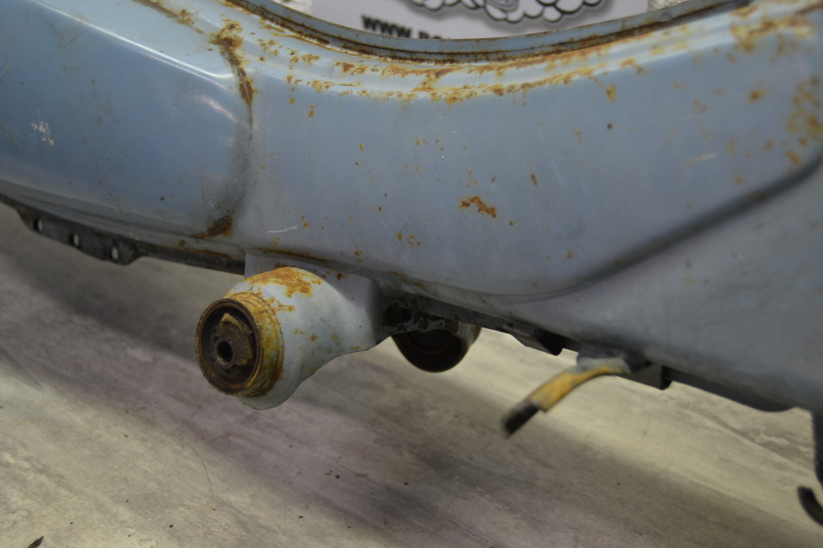 Cadre Mobylette Motobécane Motobecane AV88 bleu youngtimer frame telaio – Image 8