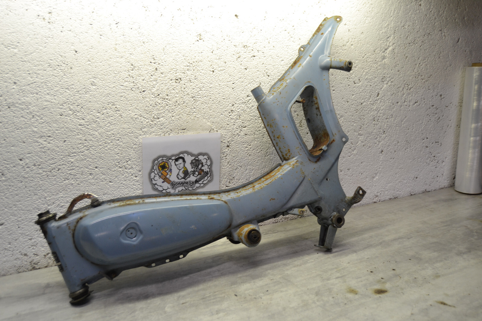 Cadre Mobylette Motobécane Motobecane AV88 bleu youngtimer frame telaio