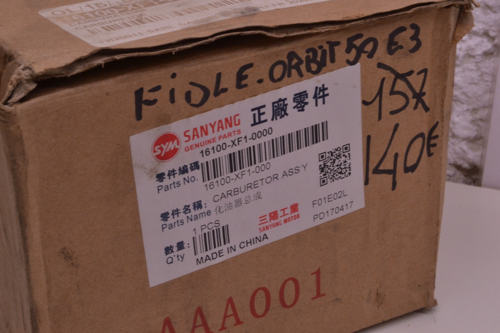 Carburateur SYM Fiddle Orbit 50 euro3 16100-xf1-0000 – Image 7