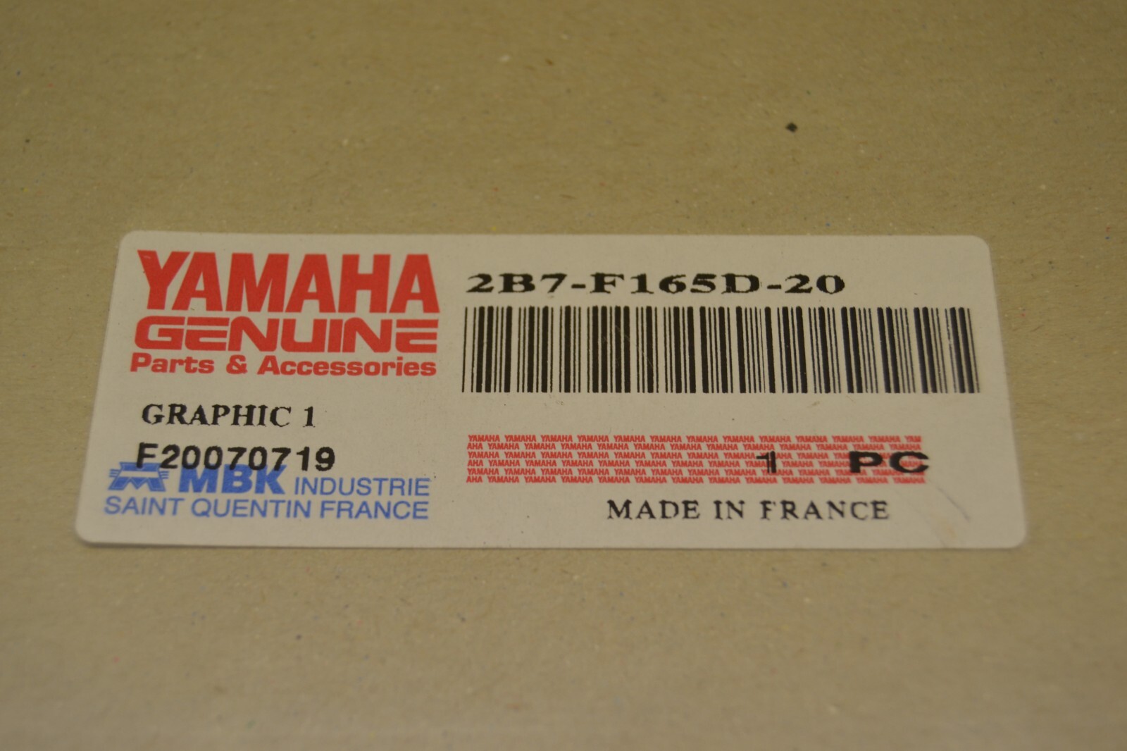 Sticker déco carénage avant MBK Booster naked 50 2B7F165D20 – Image 3