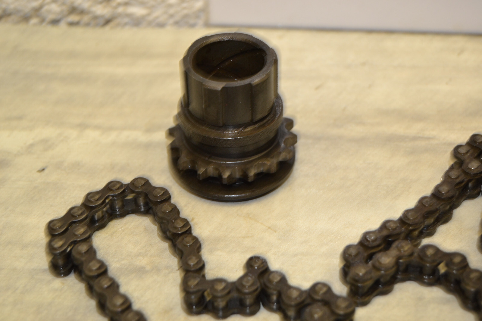 Transmission pignon chaine Honda Amigo P50 1967 trans chain sprocket – Image 3