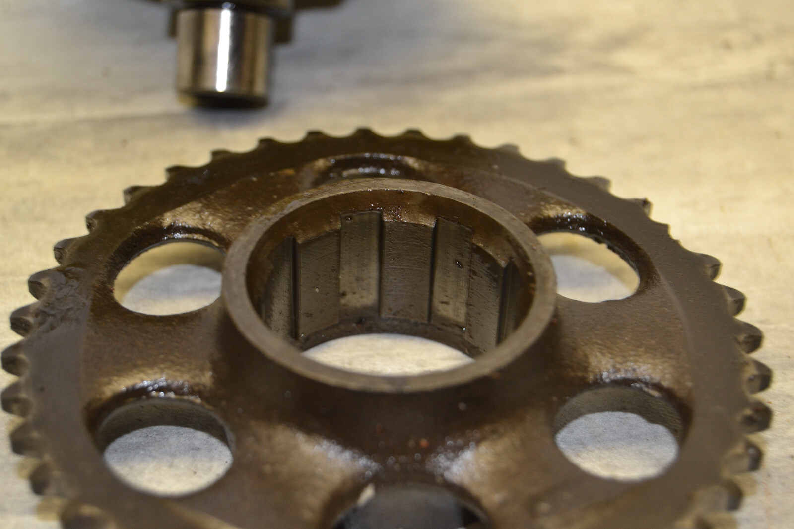 Transmission pignon chaine Honda Amigo P50 1967 trans chain sprocket – Image 6