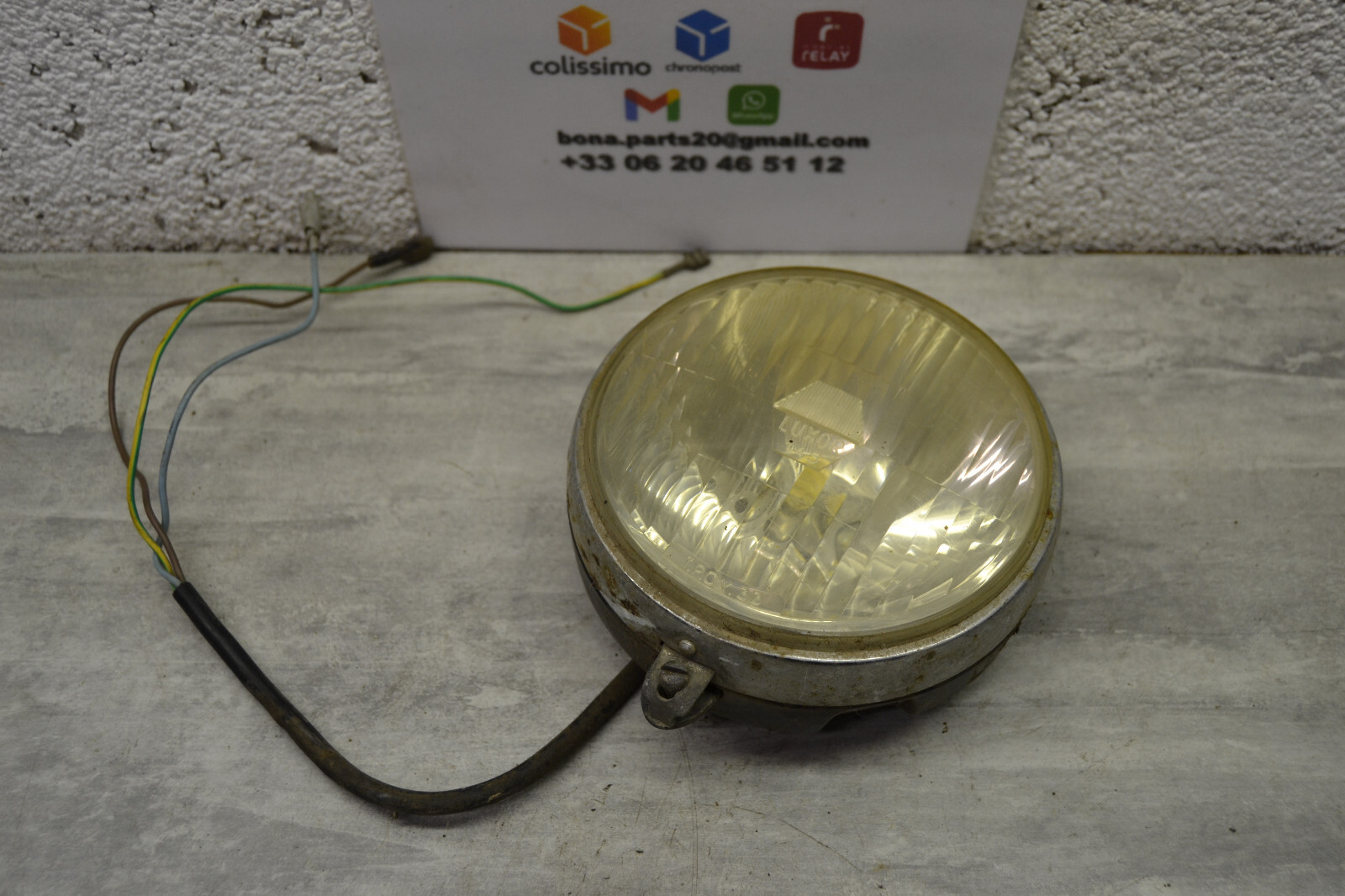 Phare d'origine complet Mobylette Motobécane Motobecane AV88 Bleu youngtimer