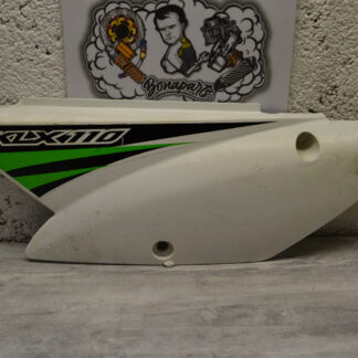 Plaque ar plastique latérale gauche Kawasaki KLX 110 2010-25 pit bike KLX110
