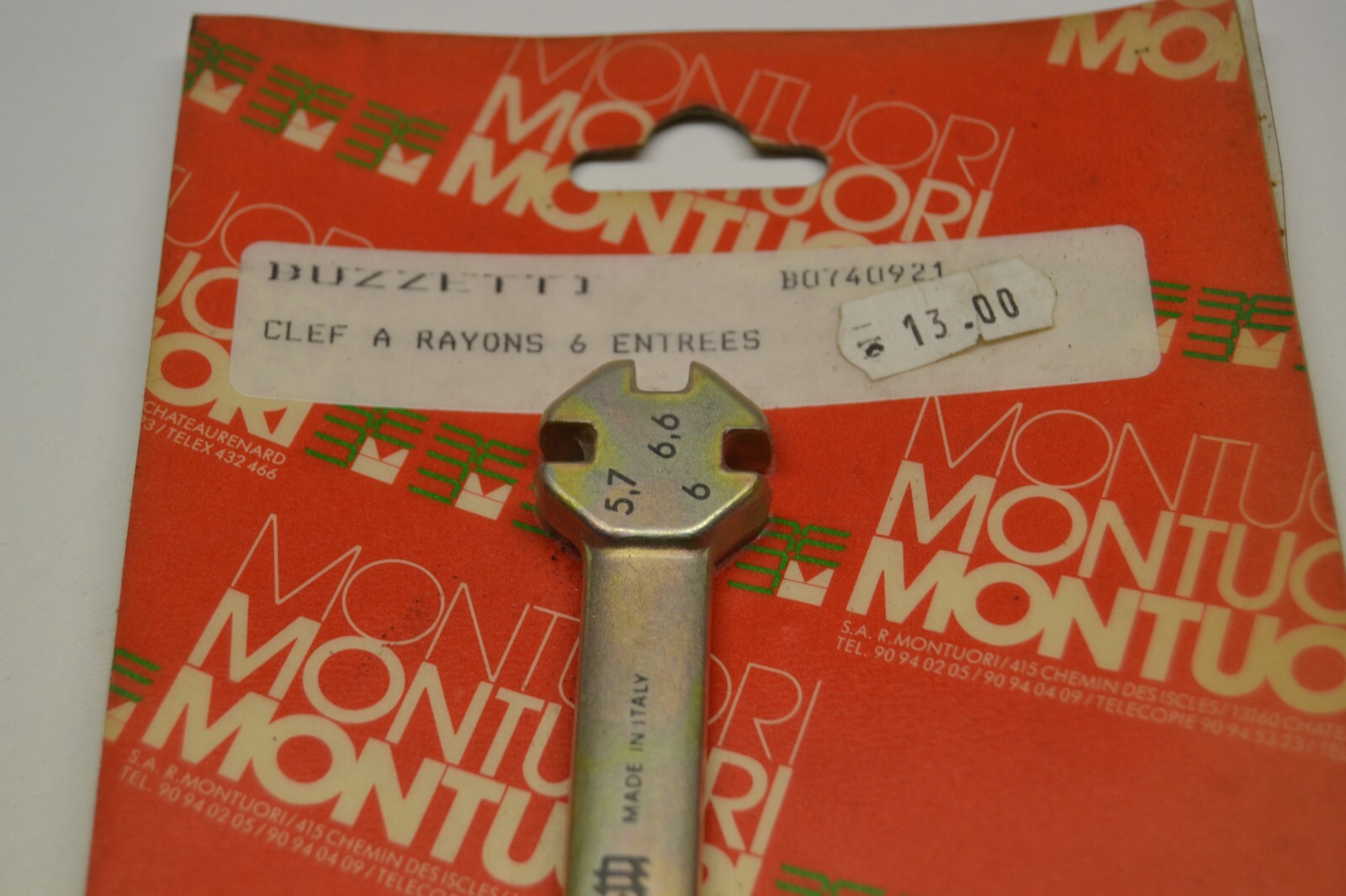Clef à rayon moto Buzetti spokes wrench tool – Image 3