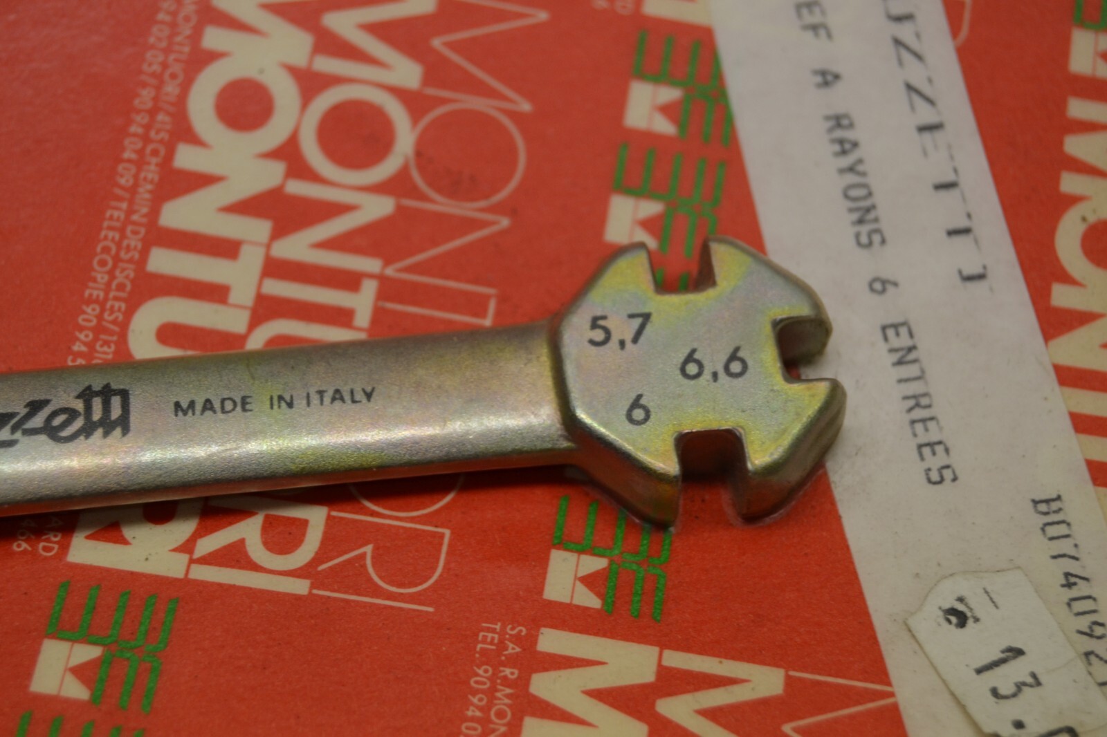 Clef à rayon moto Buzetti spokes wrench tool – Image 5