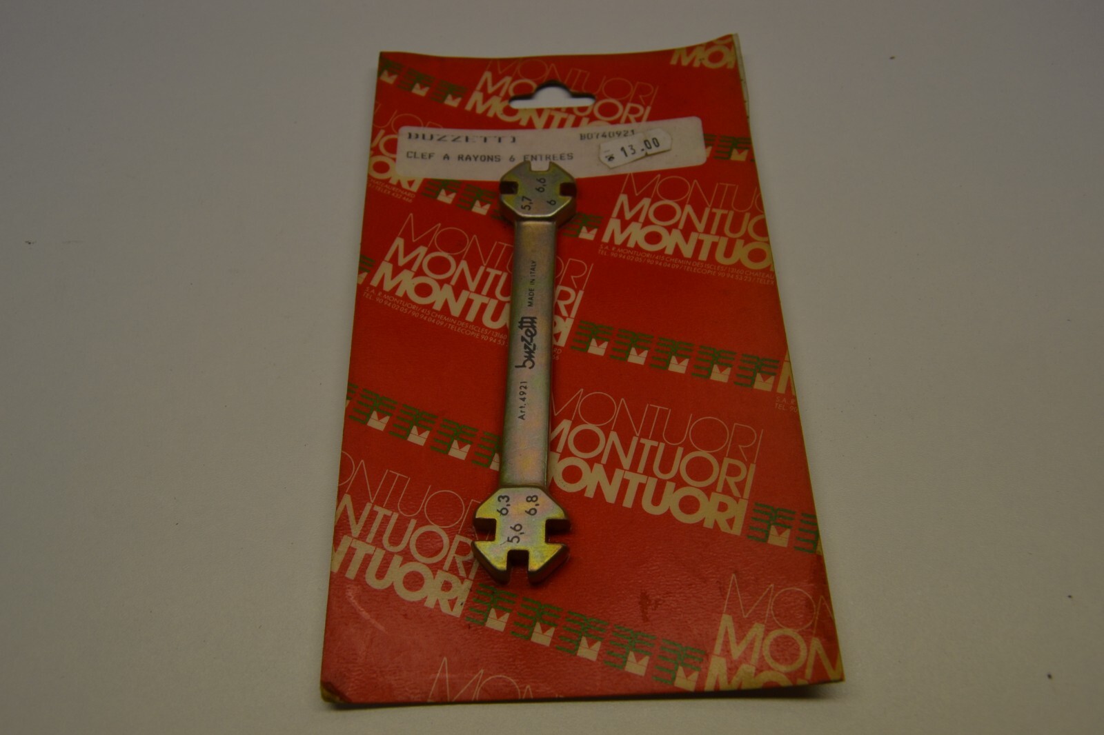 Clef à rayon moto Buzetti spokes wrench tool