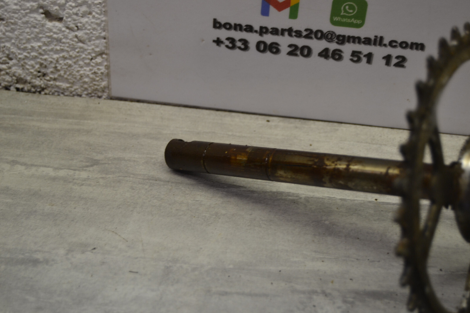 Pédalier axe droit pignon Mobylette Motobécane Motobecane AV88 Bleu youngtimer – Image 5