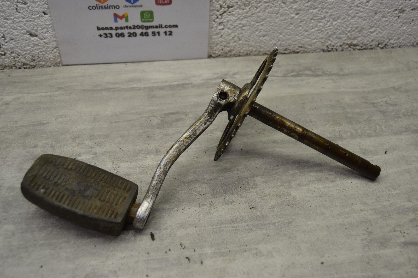 Pédalier axe droit pignon Mobylette Motobécane Motobecane AV88 Bleu youngtimer – Image 9