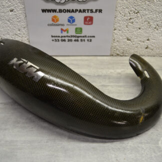 Protection echappement carbone KTM 125 EXC SX exhaust pipe carbon guard