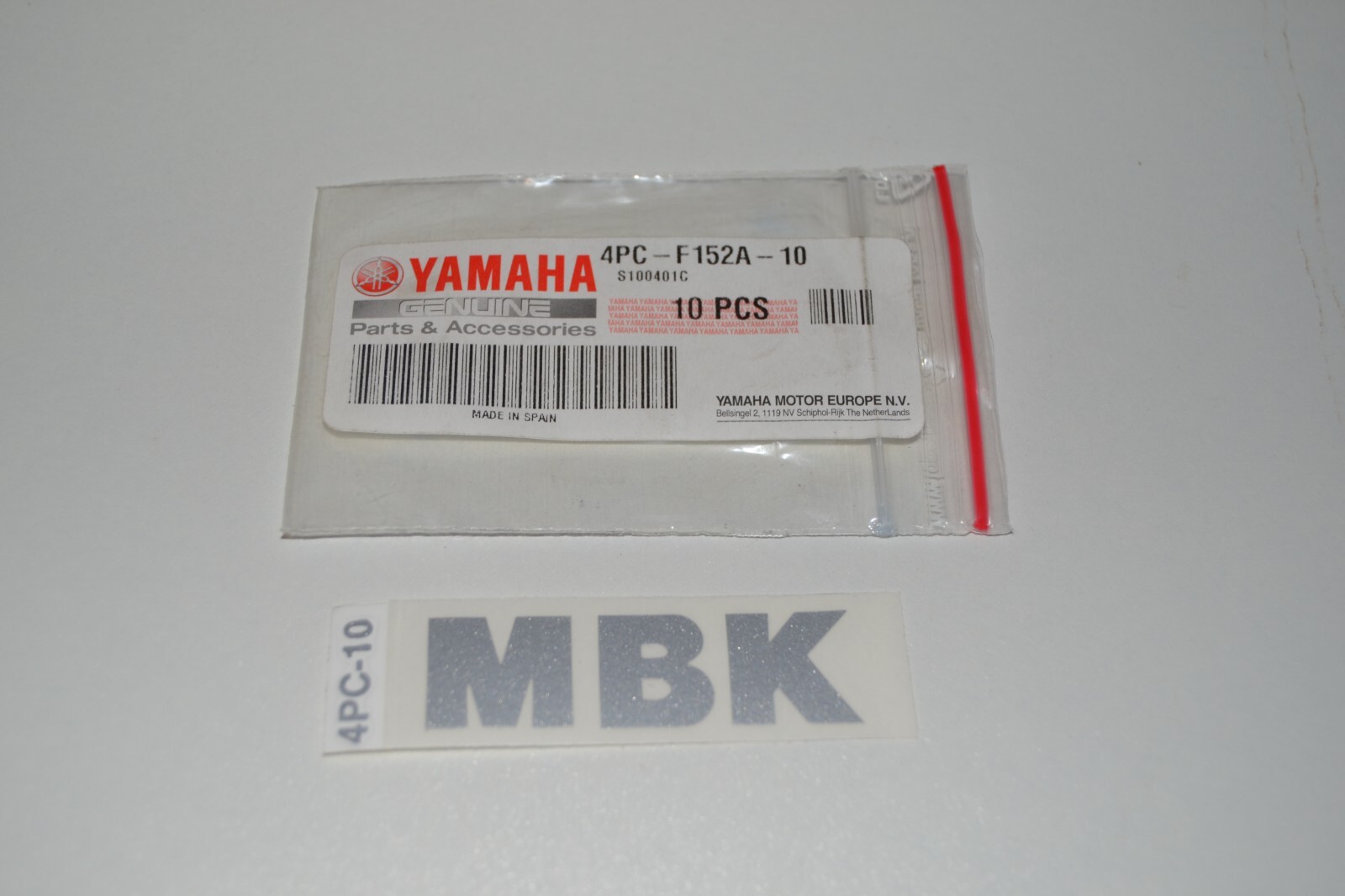 Sticker gris MBK Skyliner Skycruiser 125 Embleme face avant scooter