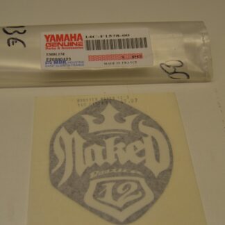 Sticker noir blanc MBK Booster naked 12" 50 Embleme face avant MBK 14C-F1578-00